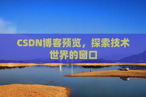 CSDN博客预览,探索技术世界的窗口